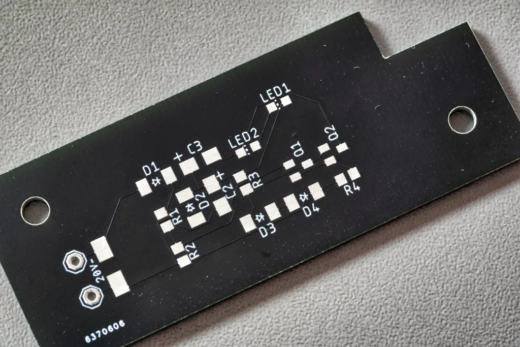SMD LED Stroboskop: Bestückungsseite der Platine V0.5